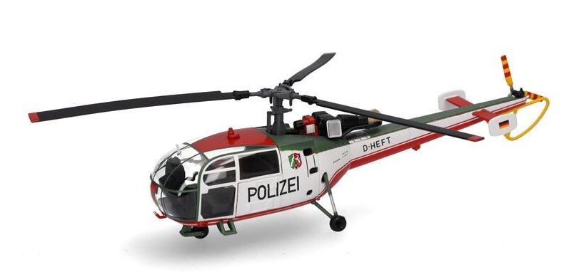 HERPA,Hélicoptère Sud Aviation SA 319 Alouette III Polizei Nordrhein, 1/72, H…