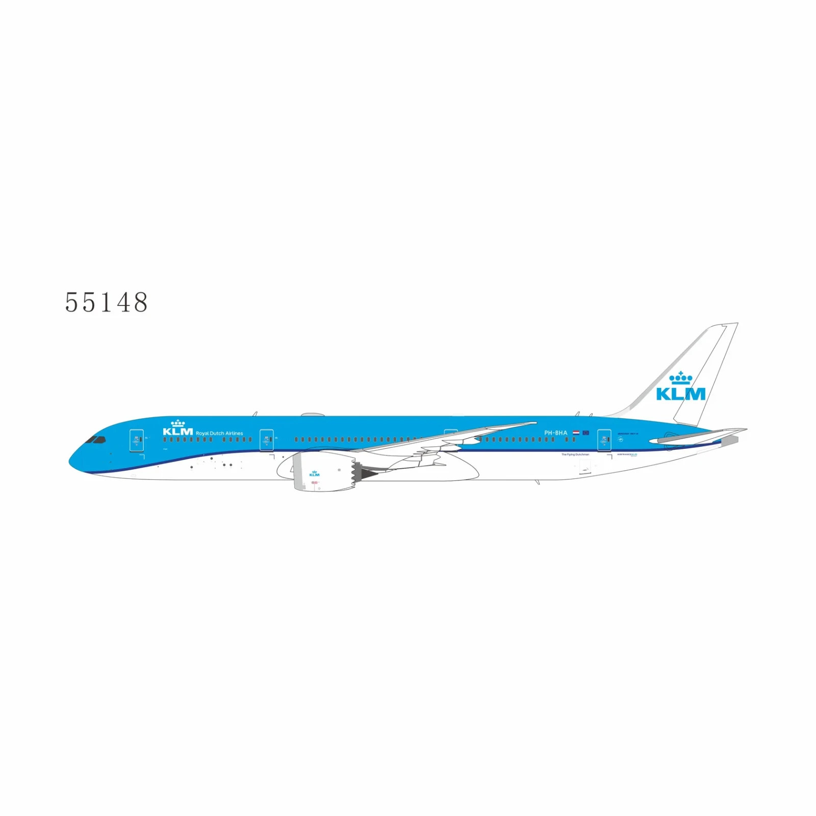NG Models 1:400 KLM Boeing 787-9 PH-BHA “Carnation/Anjer” 55148