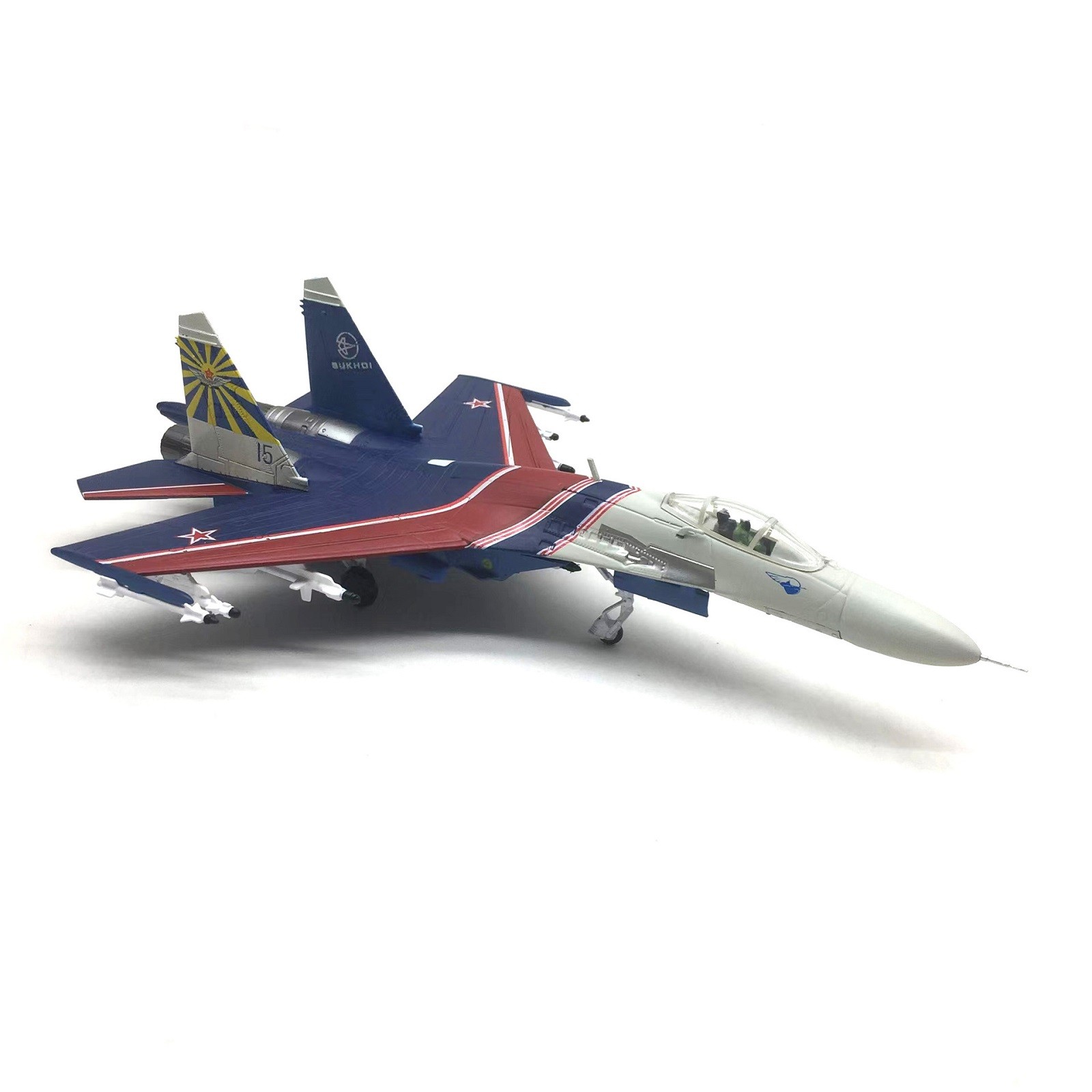 1: 100 Russian Su-27 Warrior Performance Aircraft Model Display Collection g