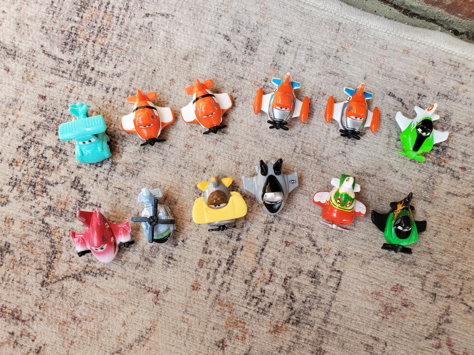 Disney Pixar Planes Micro Drifters Mini Roller Ball Racers Lot of 12