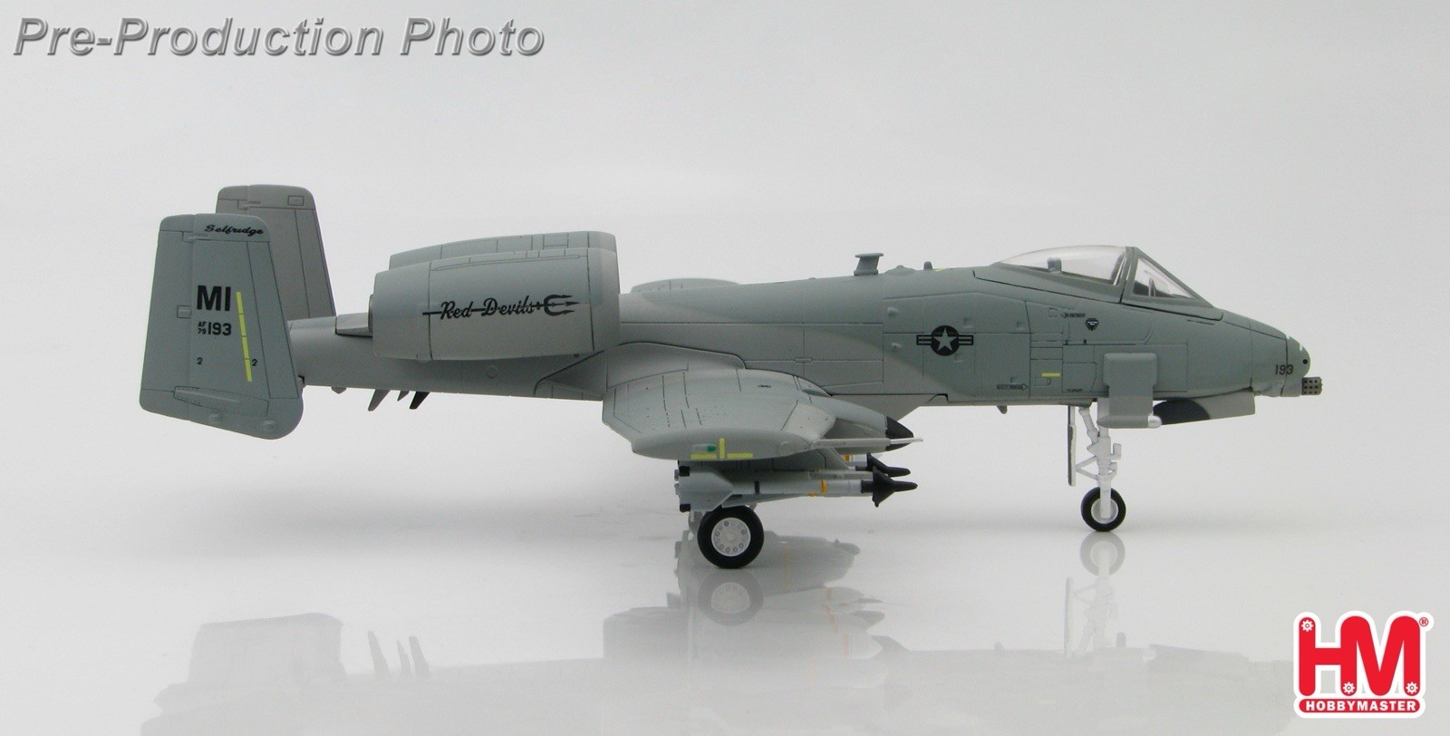 Hobbymaster 1/72 HA1319 A-10C 107th FS Michigan ANG “Red Devils” RARE 600 made