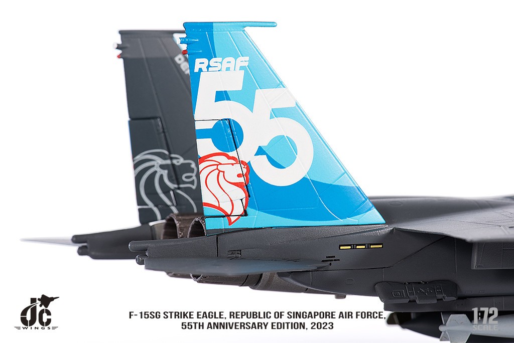 JC Wings 1:72 Singapore Air Force (RSAF) F-15SG Strike Eagle “55th Anniv.” 8317