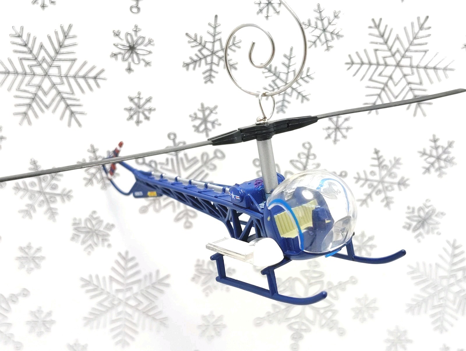Bell H-47 US Marines Medevac MASH Helicopter Korean War Christmas Ornament USMC