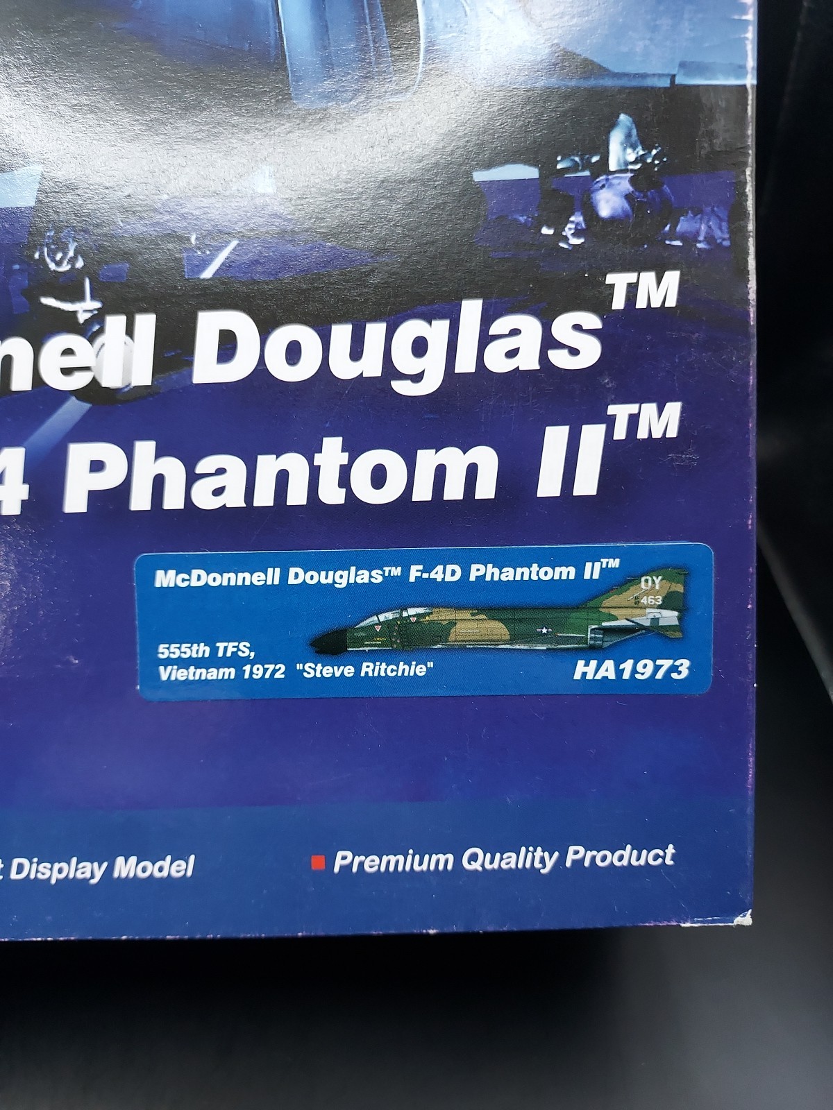 Hobby Master 1/72 F-4 Phantom 555th TFS “Save Ritchie” 1972 Diecast HA1973 *Read