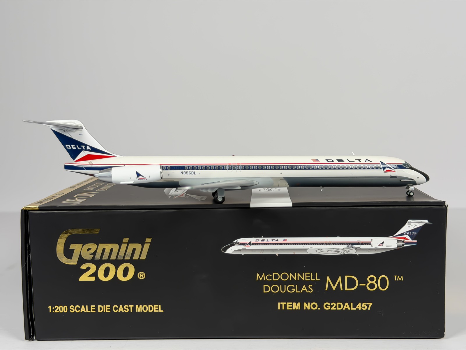 Delta Air Lines McDonnell Douglas MD-80 1:200 Gemini Jets N956DL (G2DAL457)