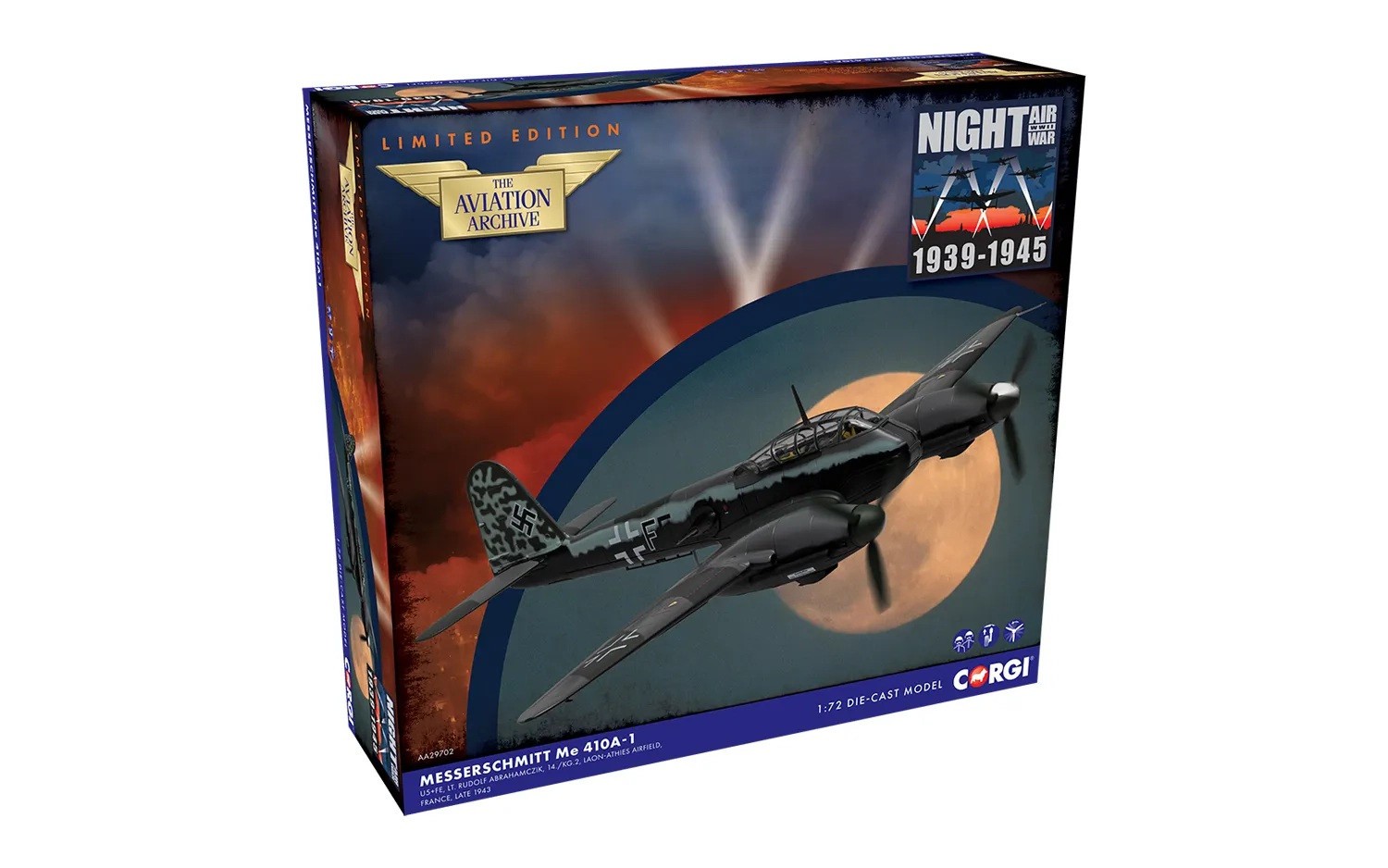 Corgi 1:72 German Messerschmitt Me 410A-1 Heavy Fighter, AA29702