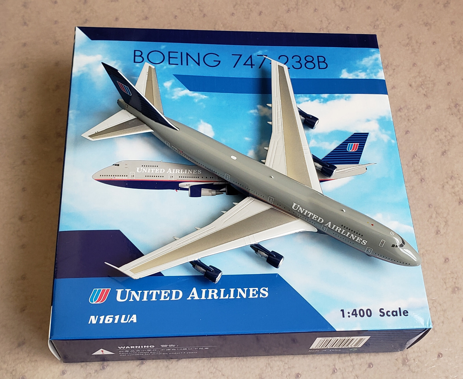Phoenix Boeing 747-200 United Airlines N161UA in 1:400