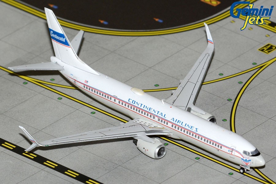 United 737-900ER Continental Retro GJUAL2343 Gemini Jets Scale 1:400 IN STOCK
