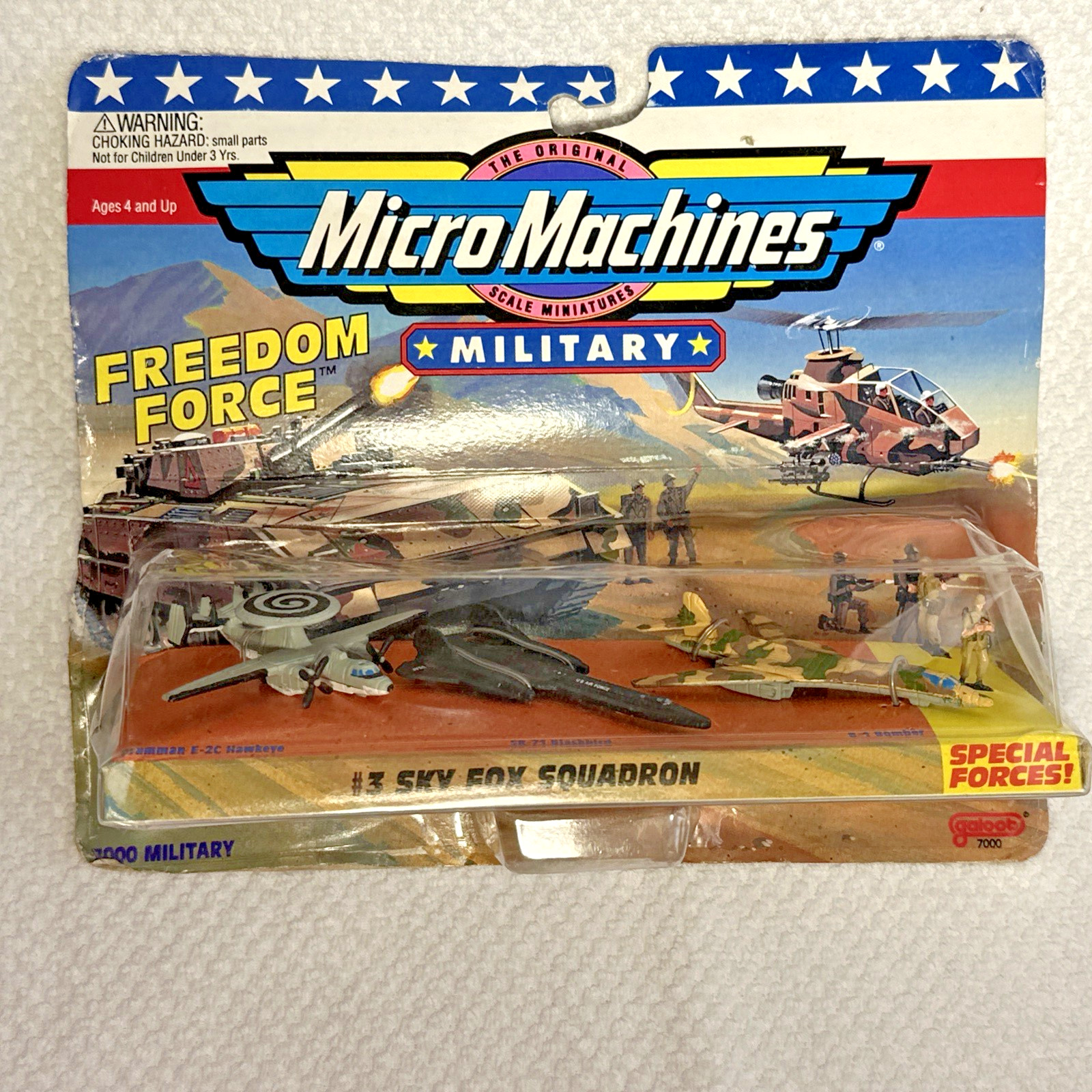 Micro Machines Military Freedom Force #3 Sky Fox Squadron 1995 Galoob – Sealed