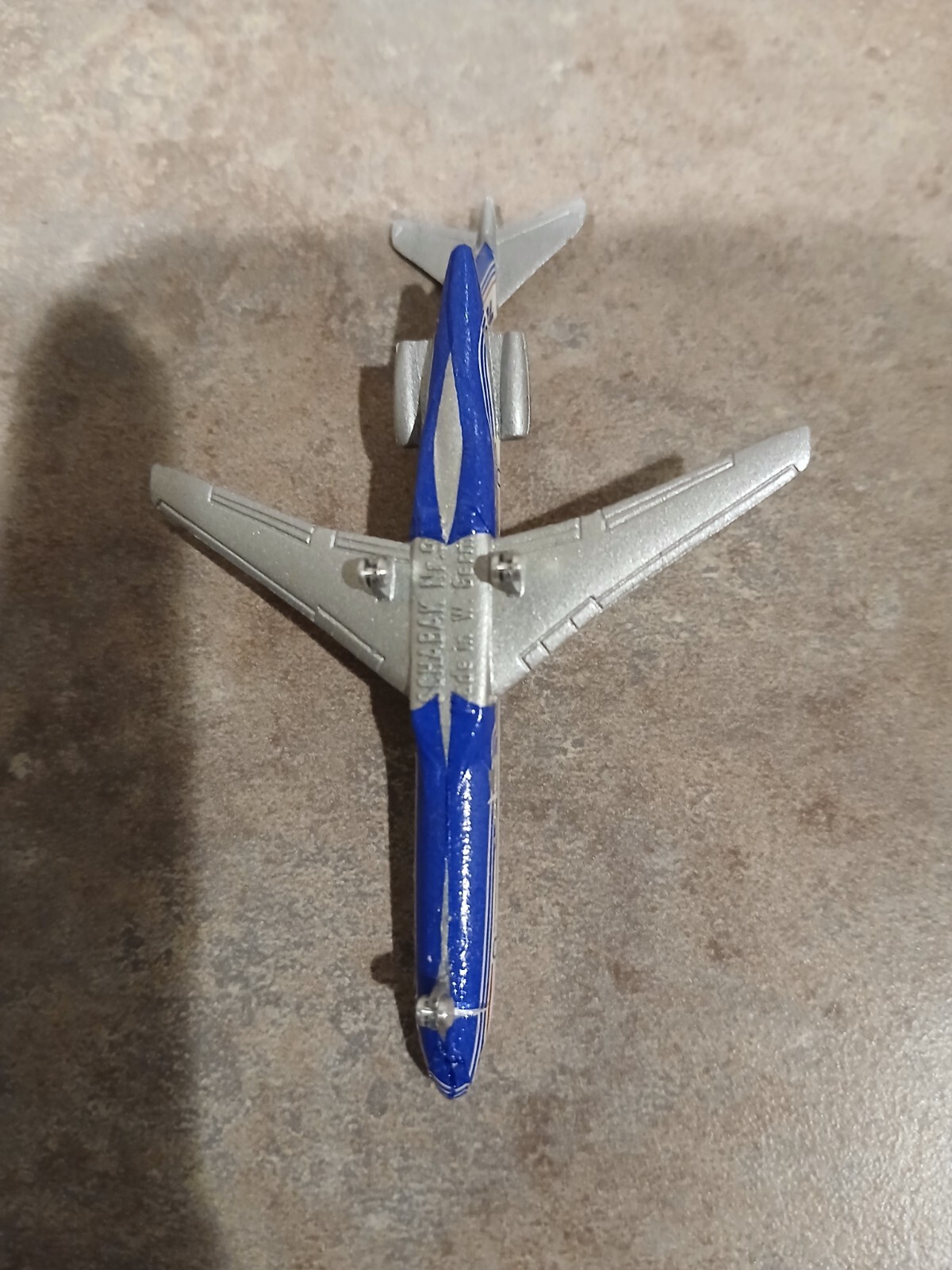 Schabak 1/600 Scale 3″ Nr. 906 – Boeing 727 Aircraft – Silver Grey/Blue