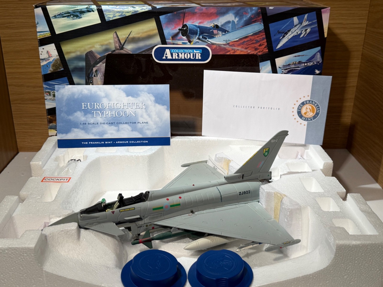 FRANKLIN MINT 1:48 EUROFIGHTER TYPHOON RAF B11F011