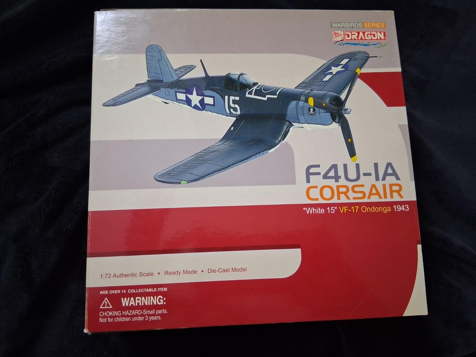 Dragon Wings 1/72 Diecast F-4U-1A Corsair White 15 VF-17 ONDONGA 1943 READ