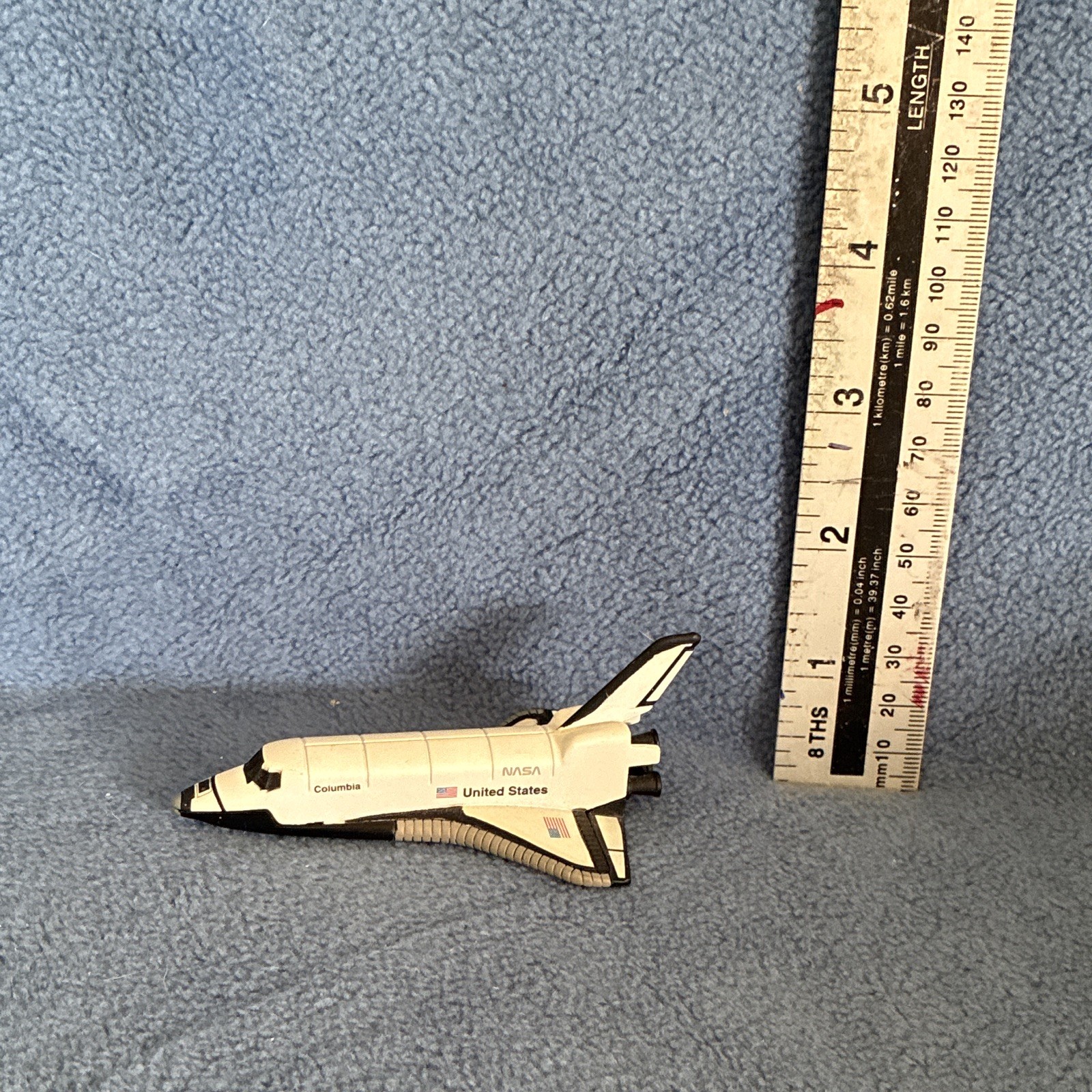 NASA Space Shuttle Columbia Diecast Model Spacecraft, White/Black