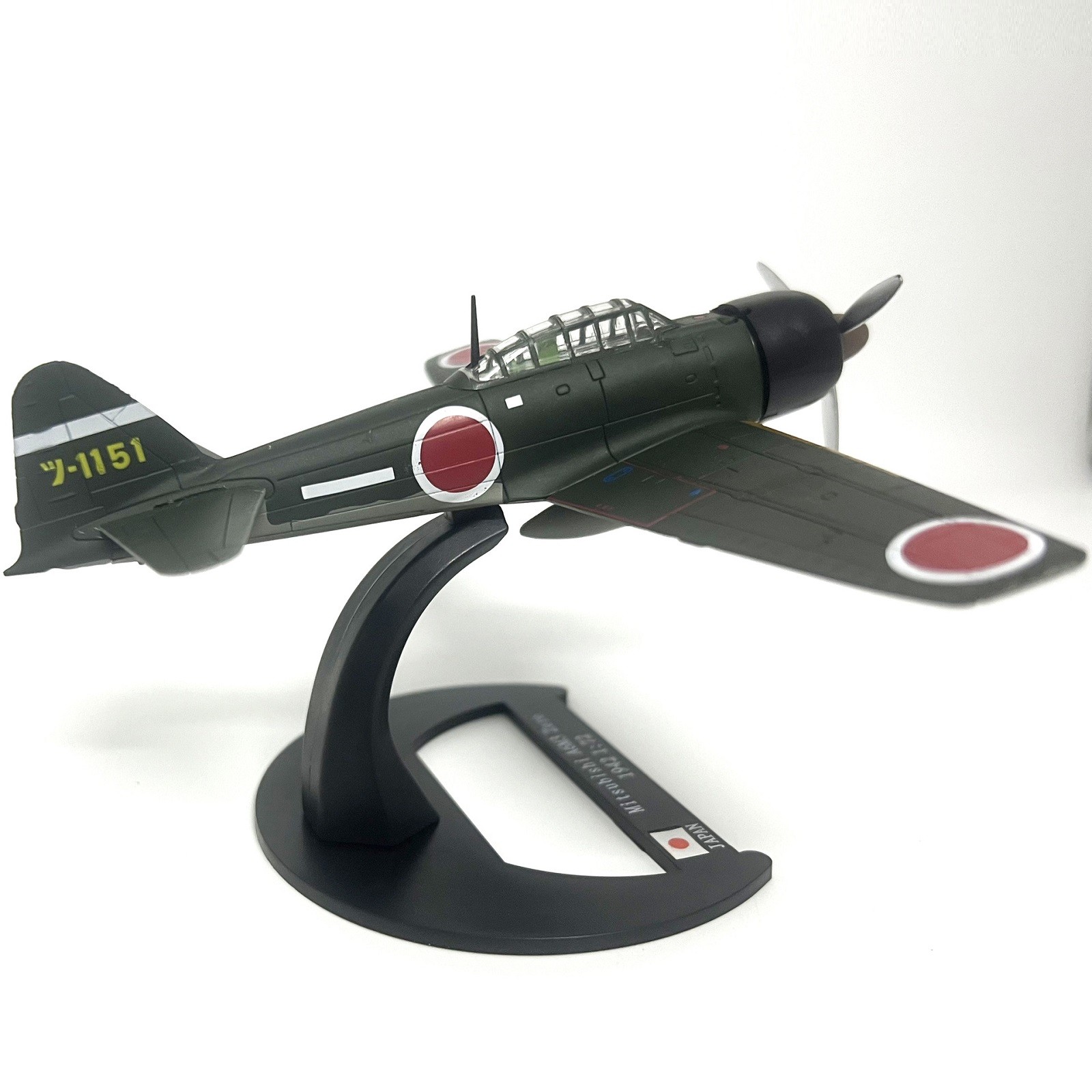 1/72 Scale WWII 1942 Japanese A6M3 Zero Fighter Alloy Aircraft Model with stand