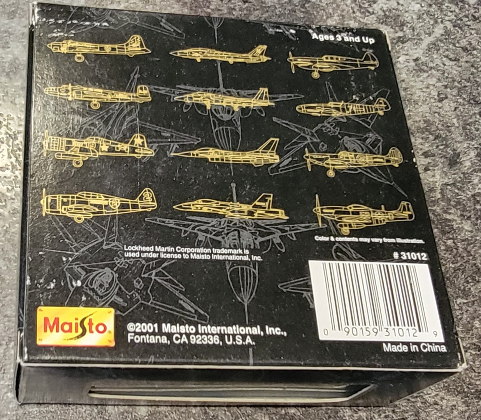 Maisto Special Edition Air Force SR-71 Black Bird W/Box