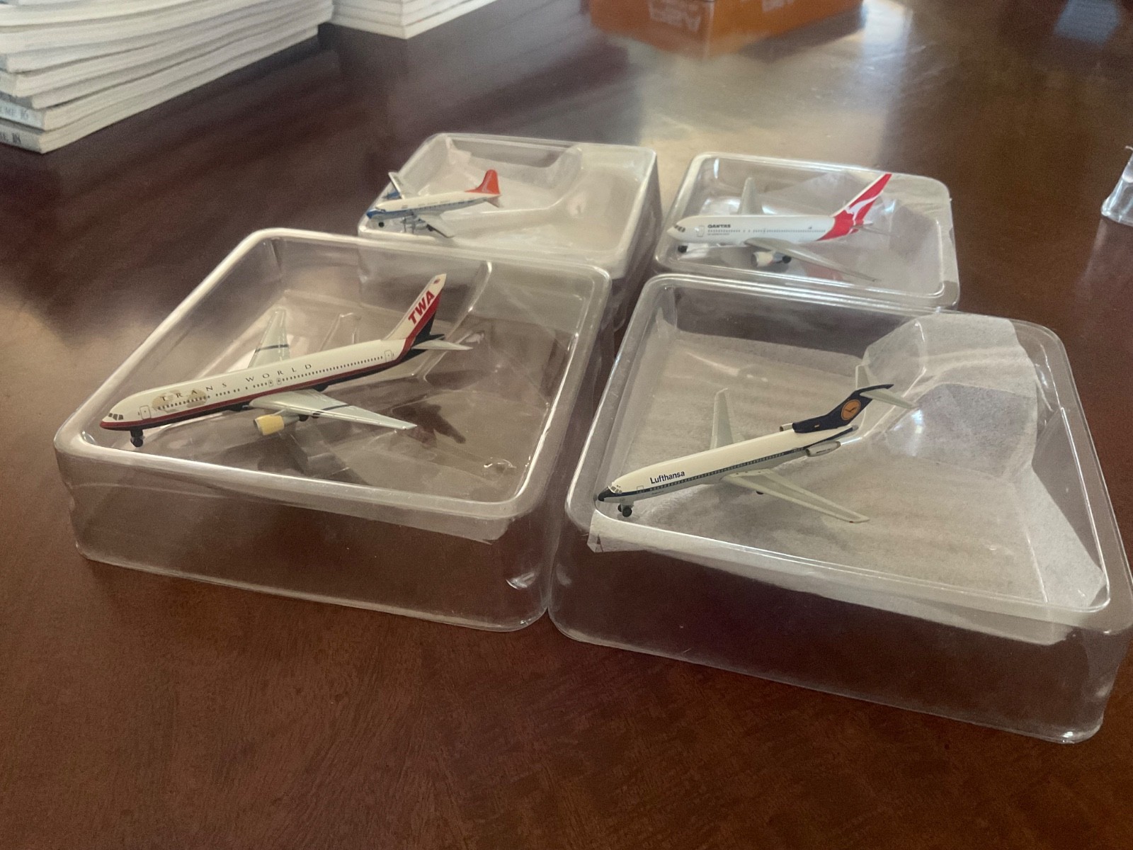 Lot of 4 Herpa Wings 1:500 DC-4, 767,767,727