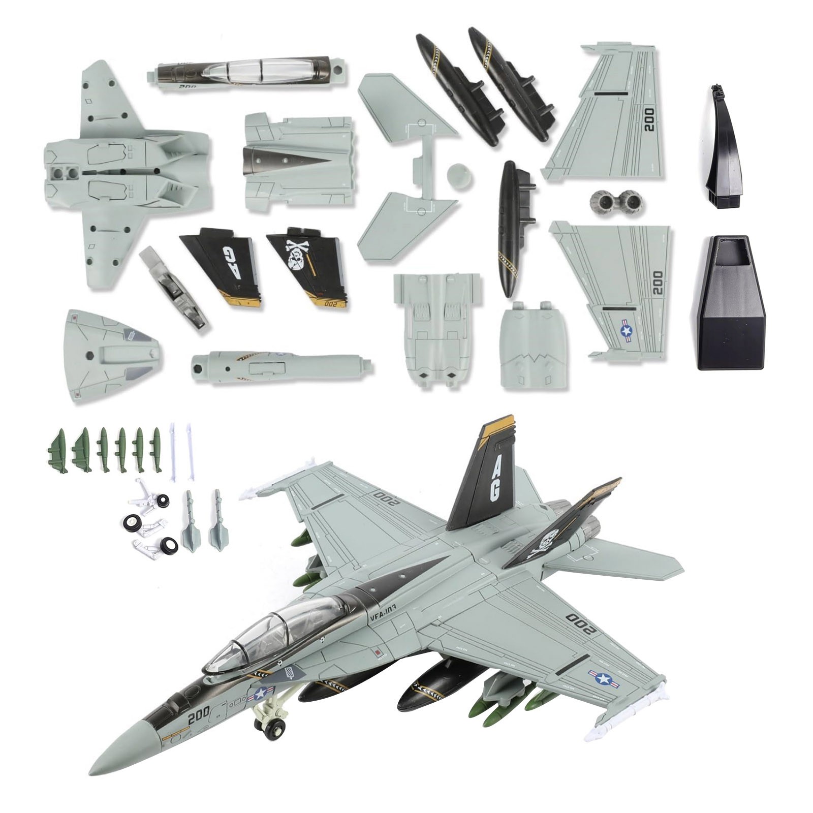 1/72 Scale 25cm F/A-18 Hornet Strike Fighter Collectible Model Set