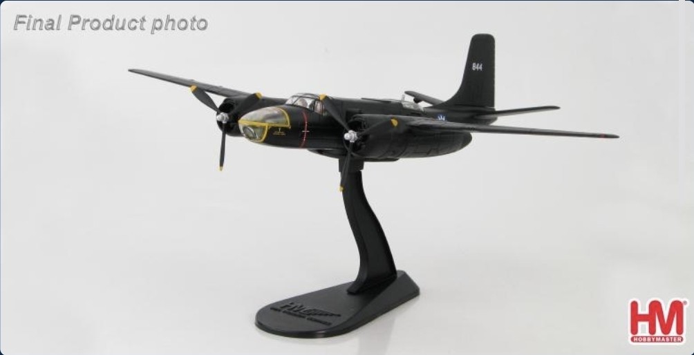 Hobby Master HA3222 Douglas A-26 Invader Black Bat SQ In ROCAF