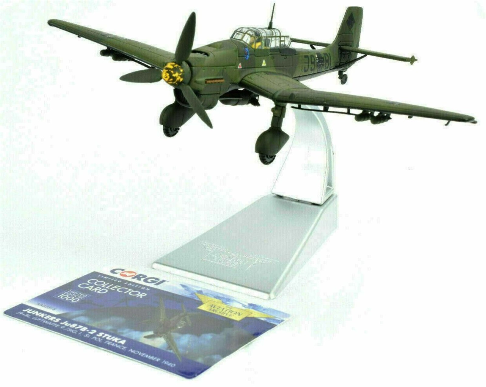 Corgi 1/72 Junkers Ju 87B Stuka Luftwaffe 9./StG.1 J9+BL St. Pol France AA32518