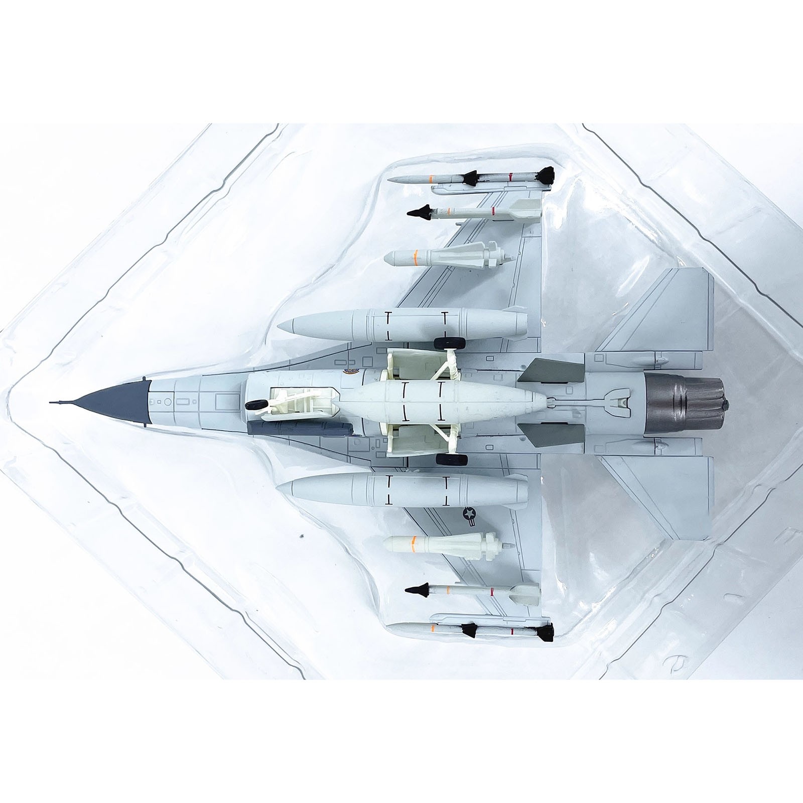 F-16D Fighter Jet Aircraft Model 1/72 Scale For US Air Force Alloy Diecast 21cm