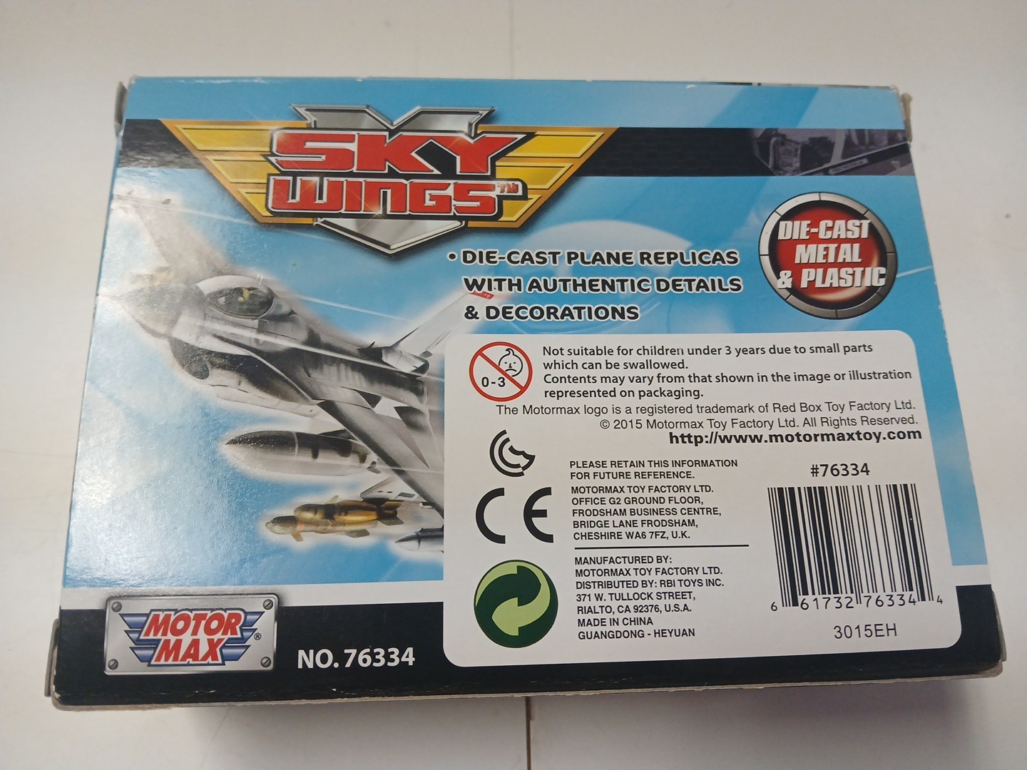 Motormax Sky Wings #76334 Wright Brothers Kitty Hawk #529 Flyer Die-Cast