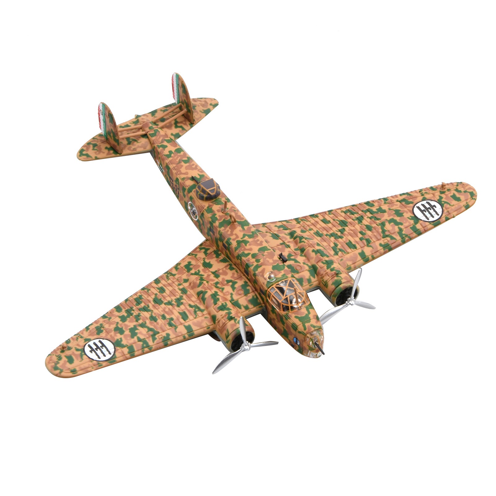 For Fiat BR.20 Cicogna Bomber 1:144 Diecast Model Italian Air Force WWII Gift
