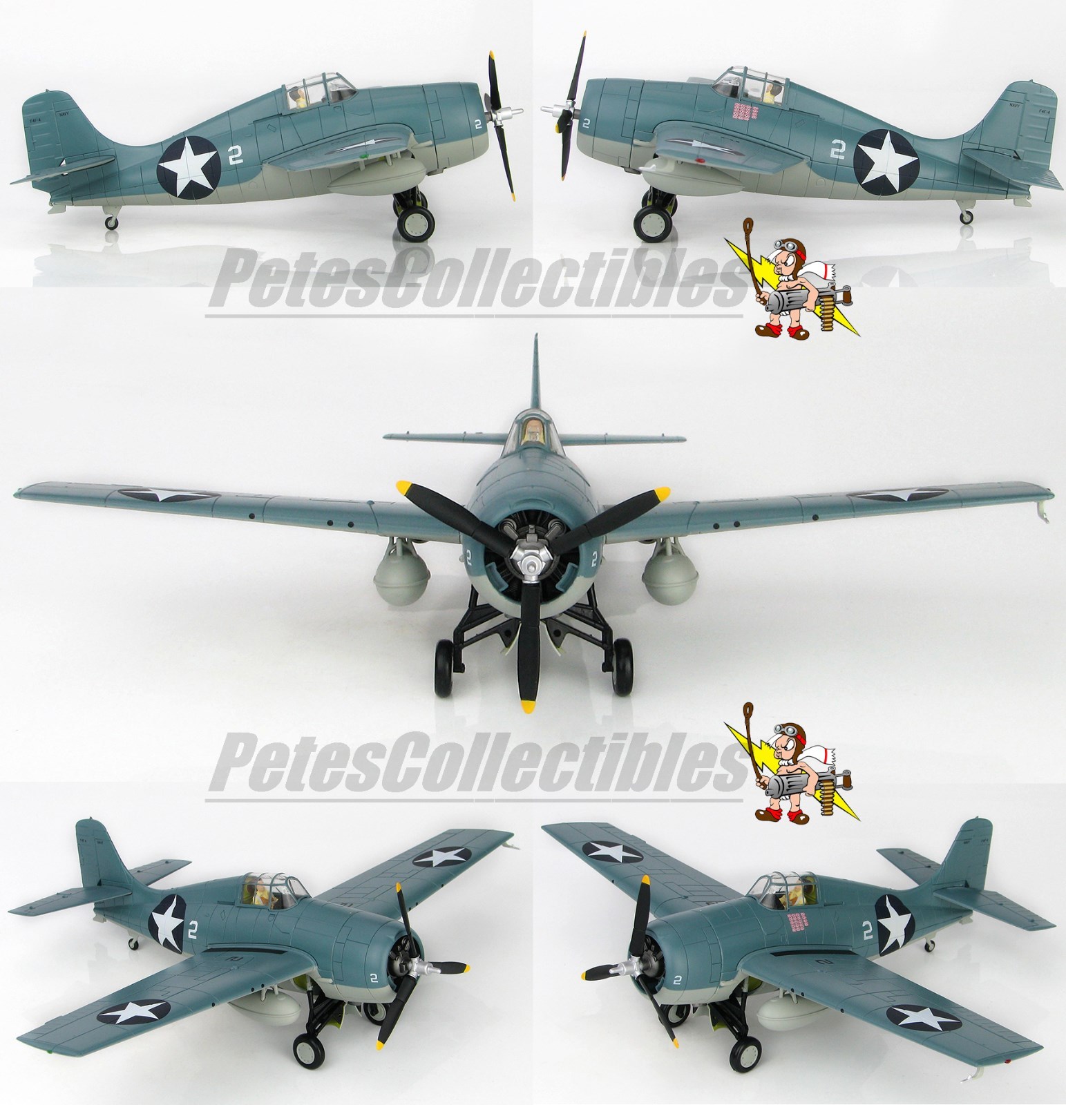 Hobby Master HA8901 Grumman F4F-4 Wildcat USMC White 2 VMF-223 Guadalcanal 1942