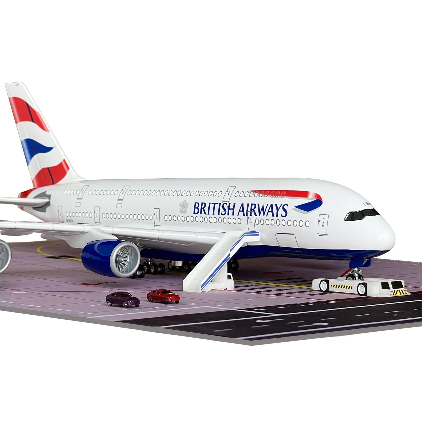 MACHASORS A380 Model Airplane 18.5 Inches Long 1/160 Scale A380 Model with LE…