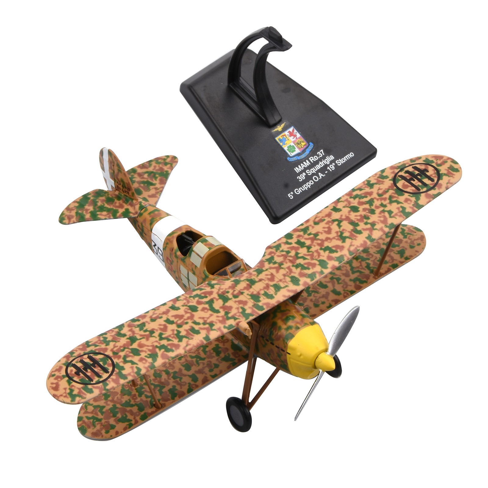 WWII Italian Air Force For IMAM Ro.37 1:72 Diecast Aircraft Model With Stand