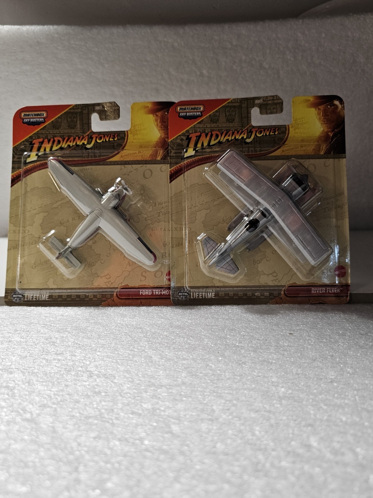 2025 Matchbox Sky Busters® #12/32 River Flyer™ SILVER INDIANA JONES (Lot of 2)