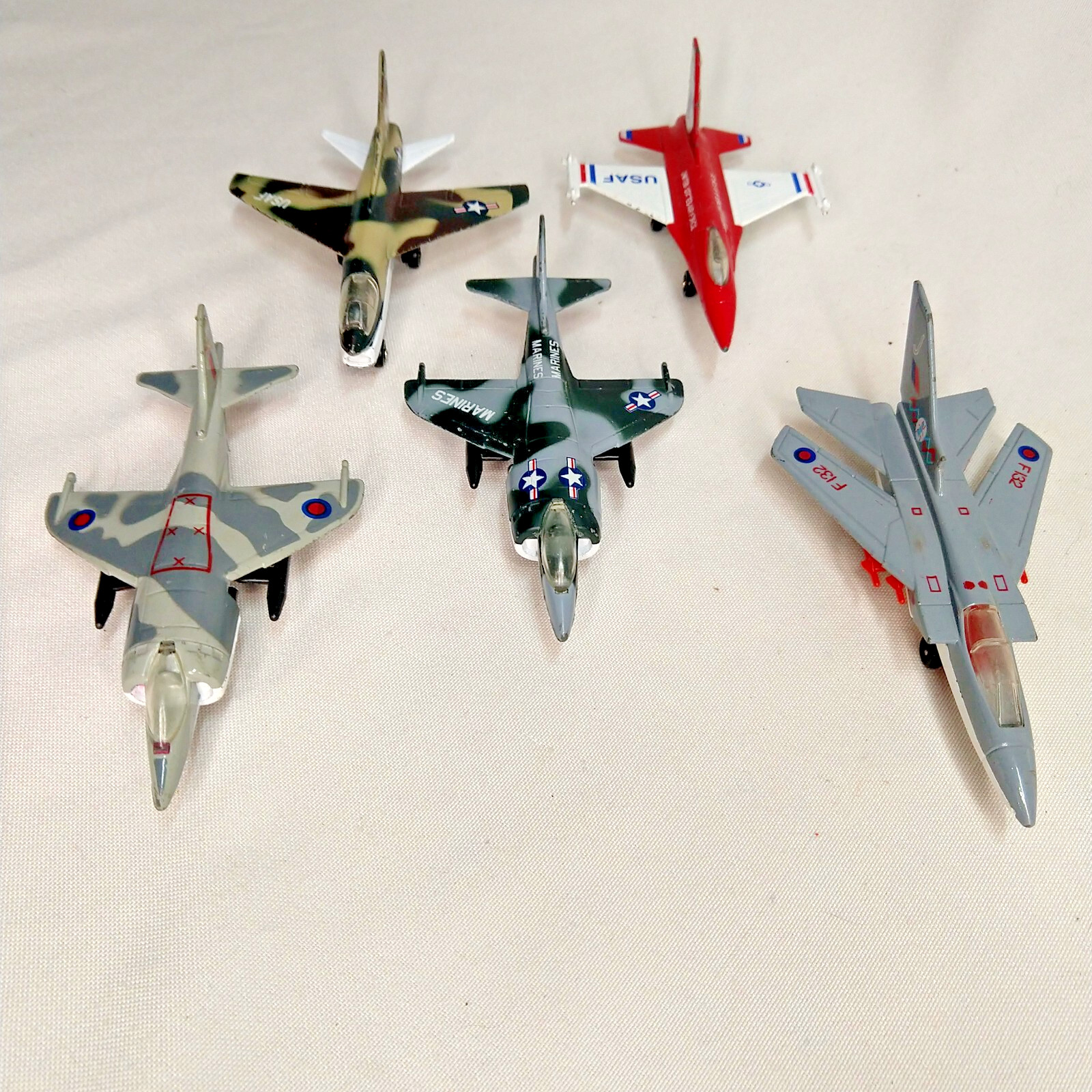 MATCHBOX Die Cast Fighter Jets Corsair Harrier Tornado 1973 1977 Hornet dogfight