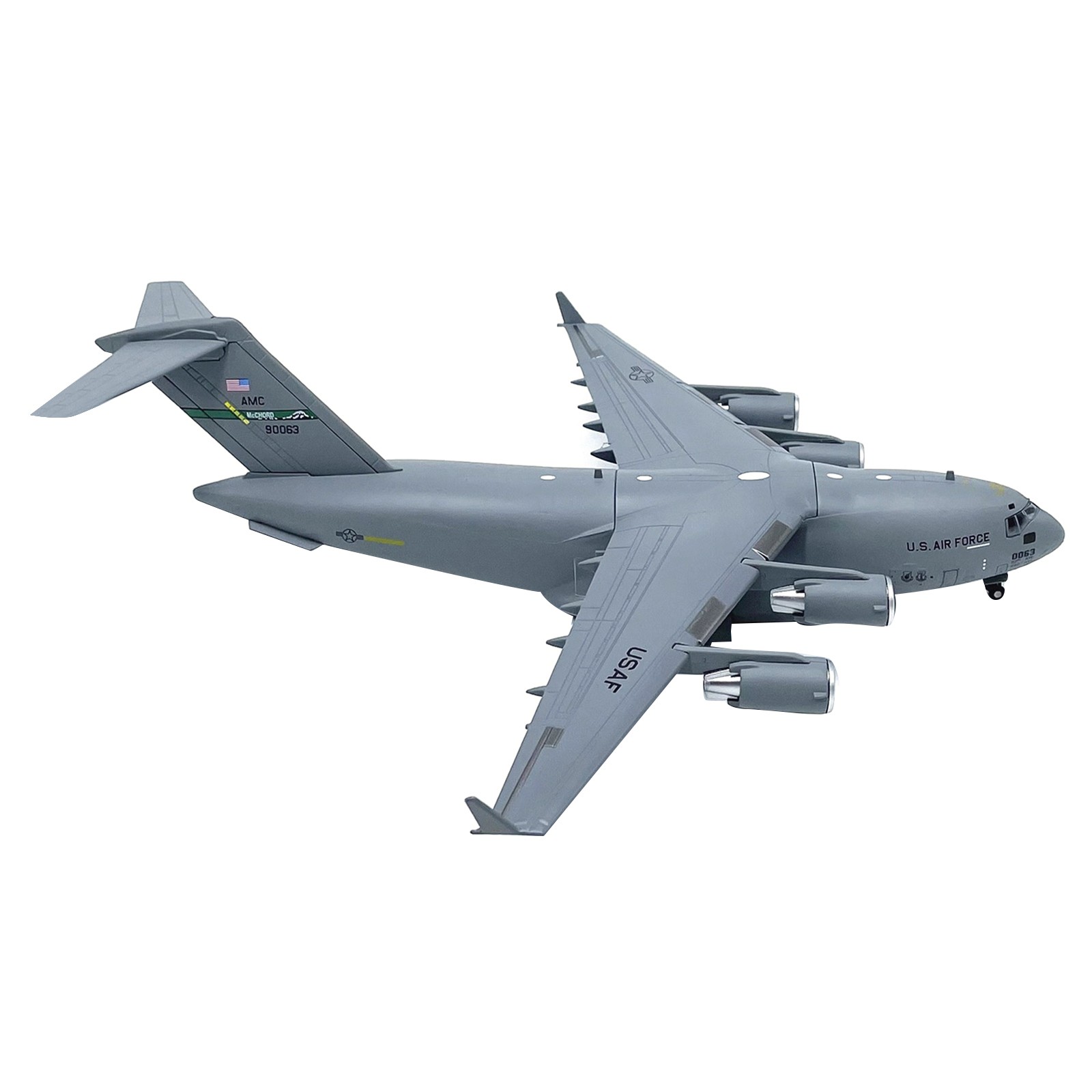 US Air Force C-17 Model Aircraft 1:200 Scale Alloy Globemaster III 27cm Length