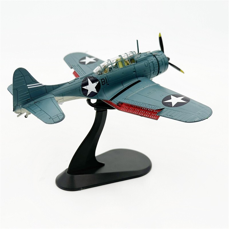 Wltk WWII US NAVY SBD-3 Dauntless Dive Bomber Lt Richard Best 1/72 Diecast Model