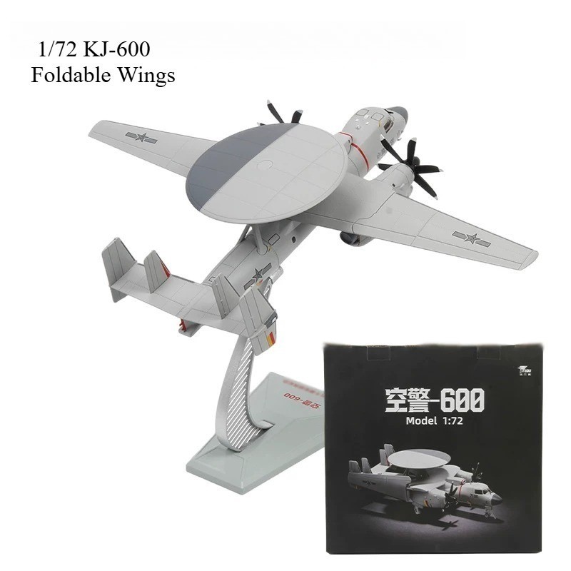 1:72 Aircraft Carrier Plane KJ-600 Airborne Early Warning Military Alloy Model