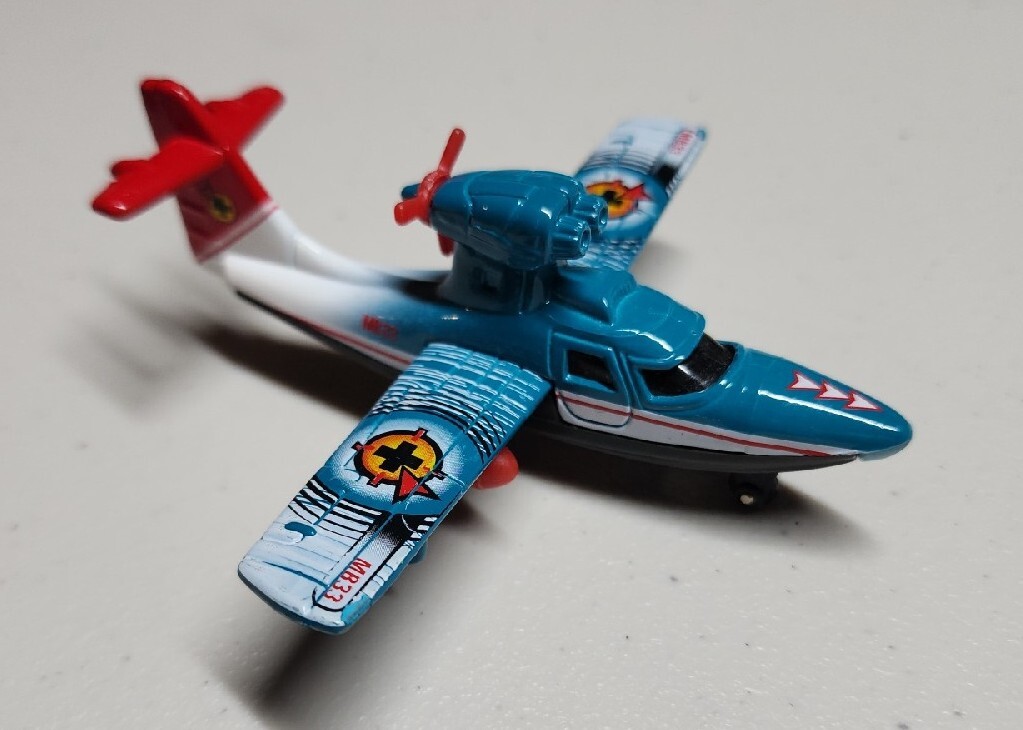 Matchbox Skybusters Diecast Airplane Search Plane Blue / White / Red