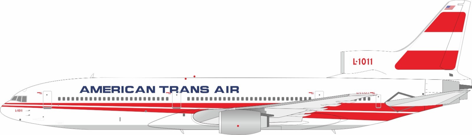 American Trans Air / Lockheed L-1011 / N31001 / IF1011ATA0924 / 1:200