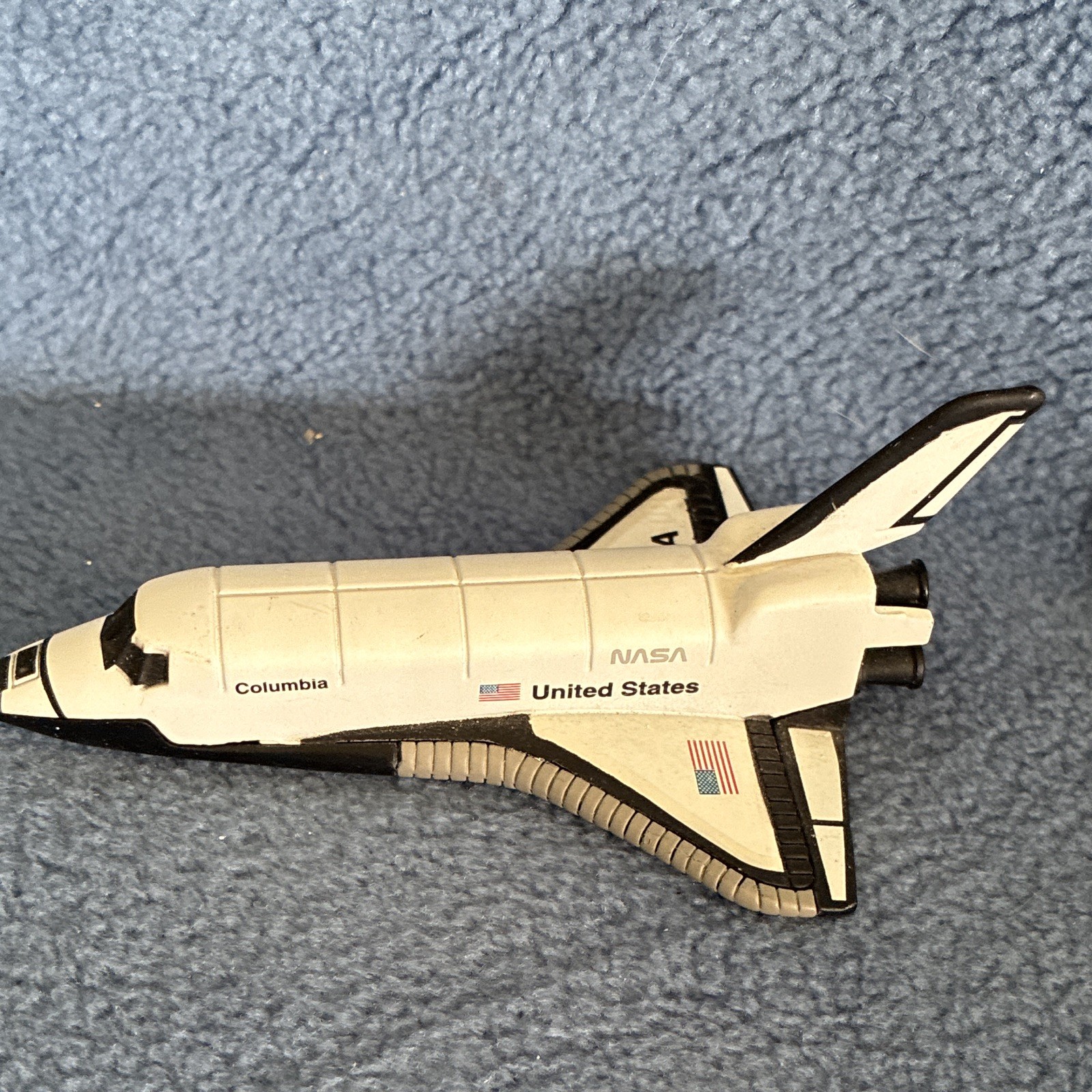 NASA Space Shuttle Columbia Diecast Model Spacecraft, White/Black