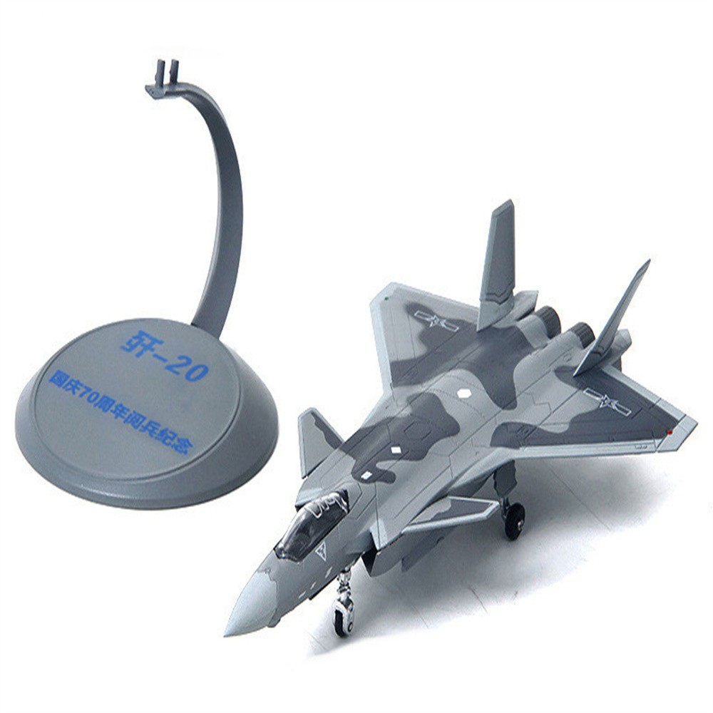 J-20 Aircraft Model Alloy Simulation Military 1:144 Model Fighter Ornaments