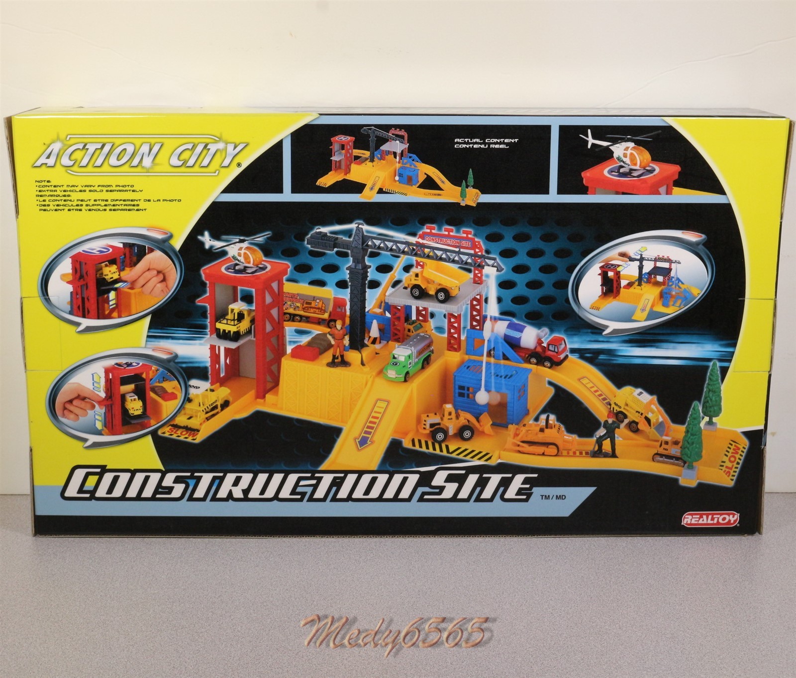 Action City Construction Site Play Set With 3 Cars