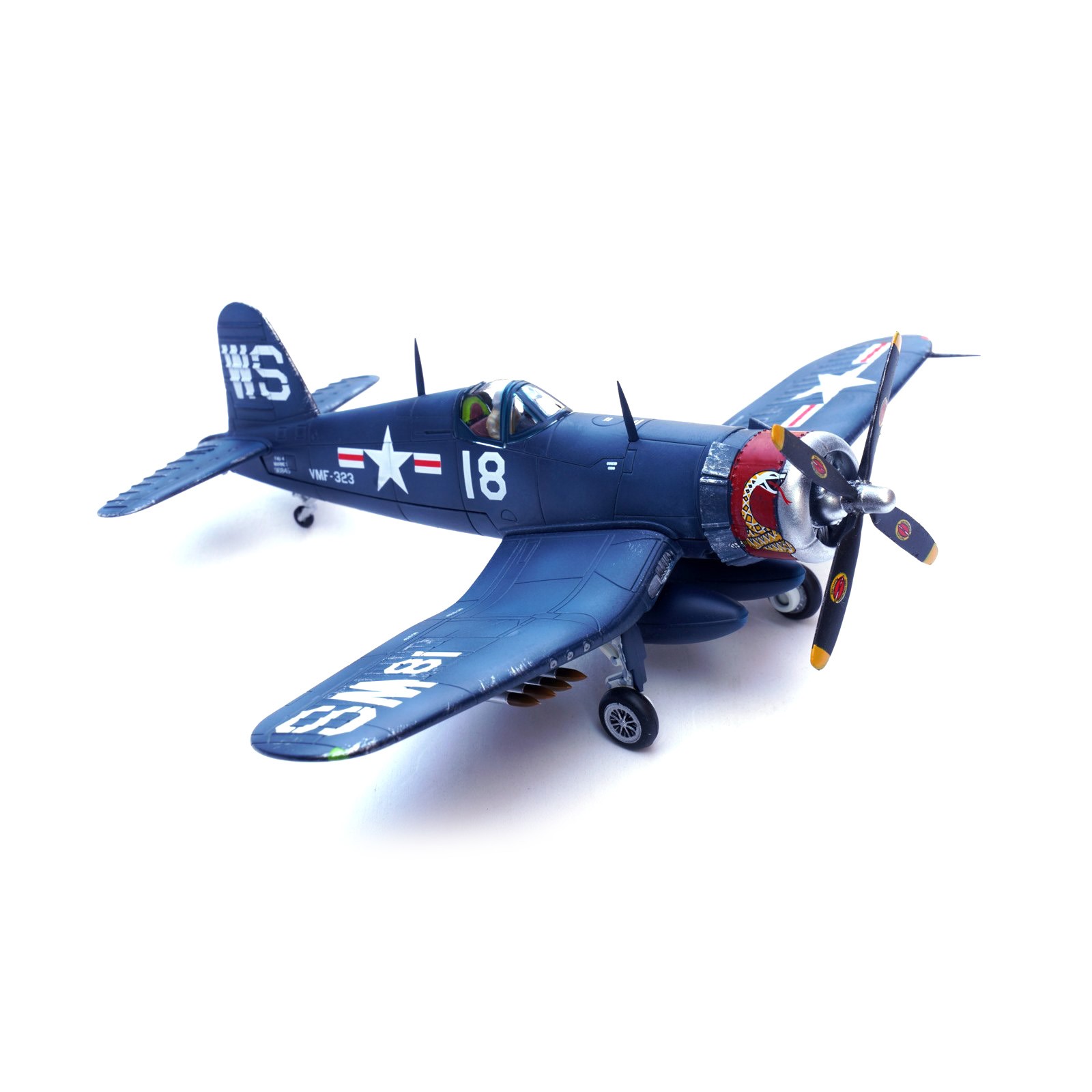 14cm Diecast Alloy 1/72 Scale WWII USMC F4U Corsair Fighter Model Gift