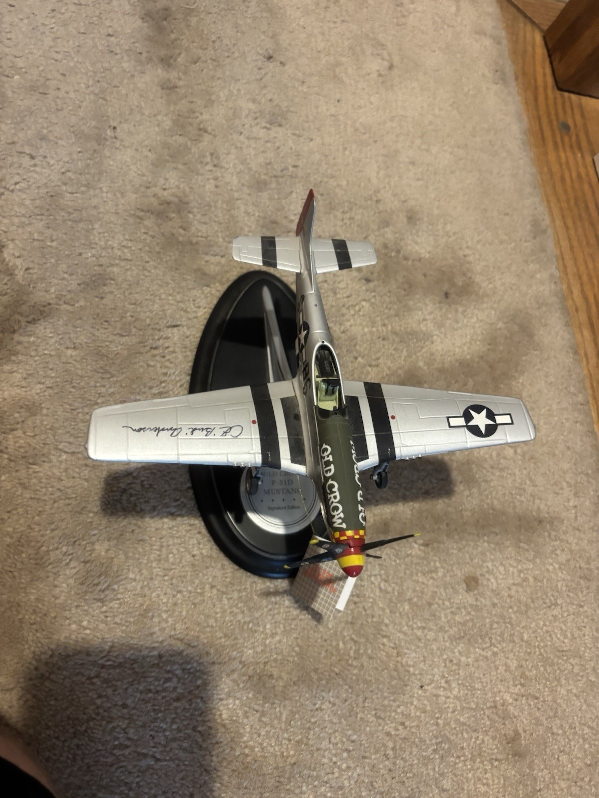 Franklin Mint P-51 Mustang, Old Crow, SIGNATURE EDITION Bud Anderson #817/1944