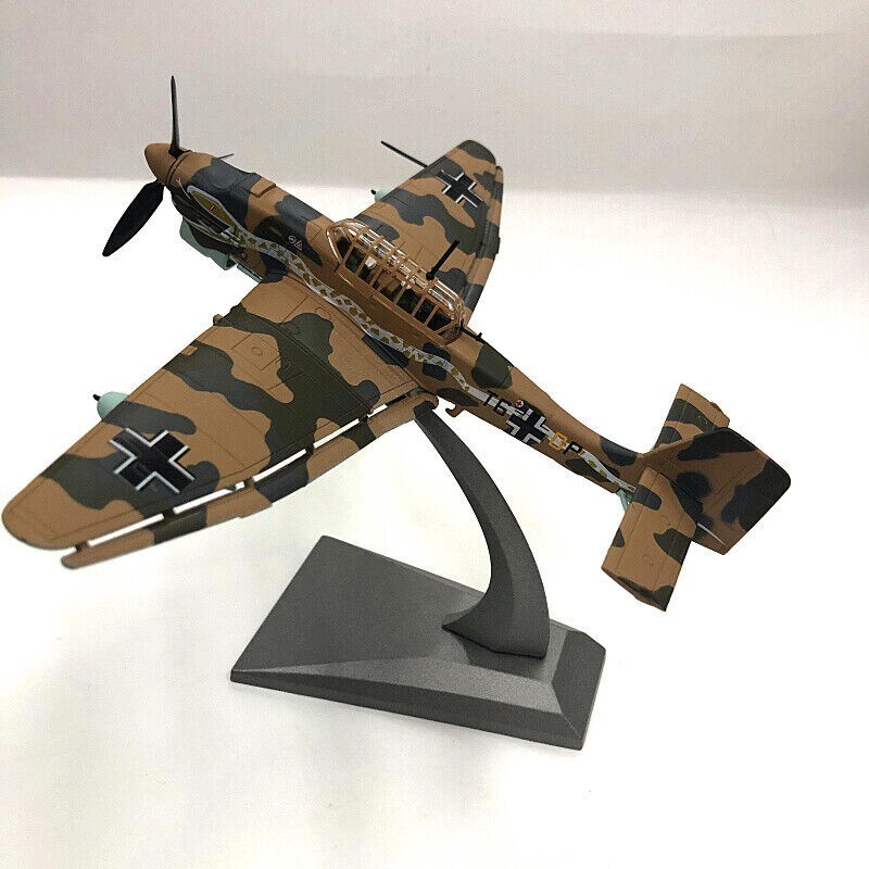1:72 German Junkers Ju 87 Stuka Bomber Aircraf Model Diecast Military Collection