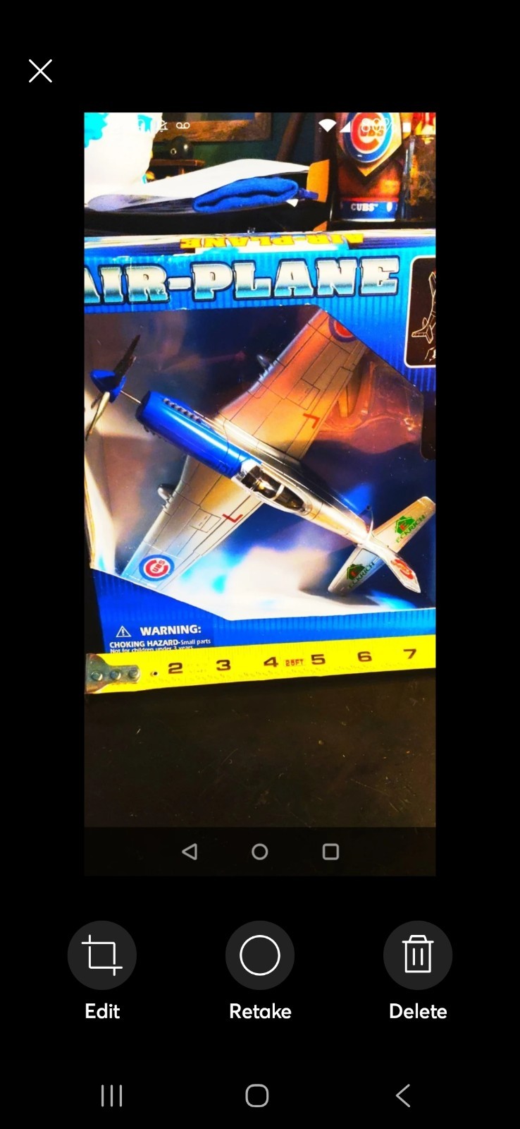 CHICAGO CUBS: Vintage DieCast-Airplane 2000, Scale 1/48-Mint-Unopened Box, Firm.