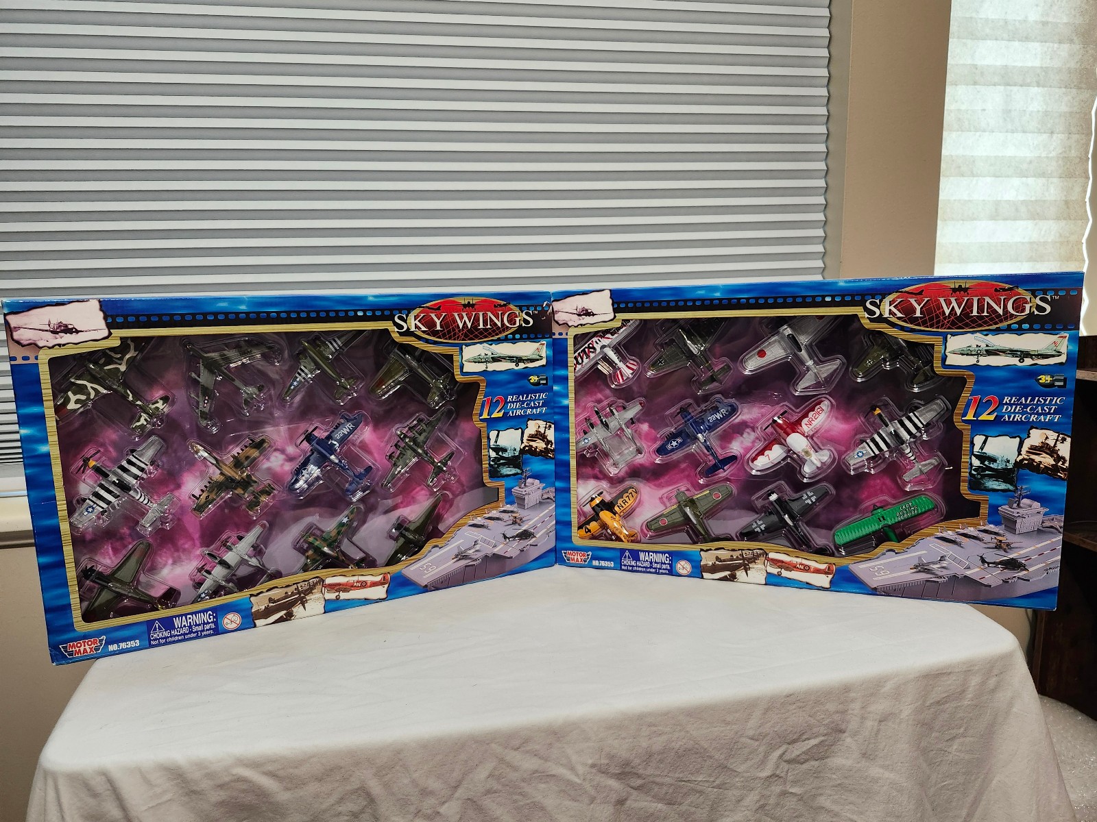 2 box Motor Max skywings diecast aircraft 12 pack #76353