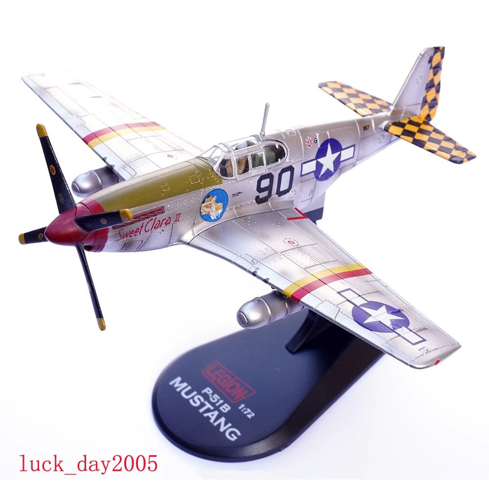 LEGION P-51B Mustang Fighter Sweet Claro II 319TH FS 325TH FG 1/72 Diecast Model