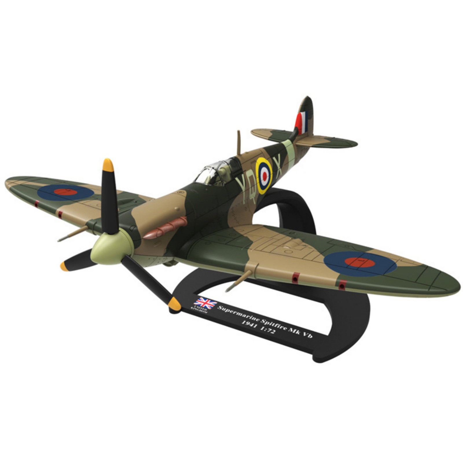 13cm Diecast Alloy 1/72 Scale WWII UK Supermarine Spitfire Mk Vb Fighter Model