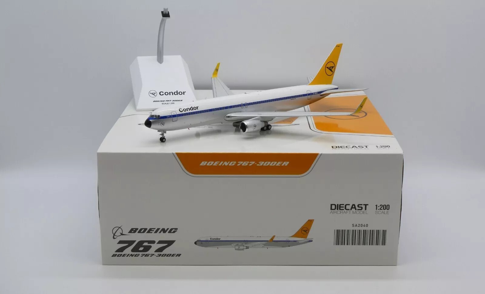 JC WINGS CONDOR BOEING B767-300ER RETRO LIVERY 1:200 DIECAST SA2CFG040 IN STOCK