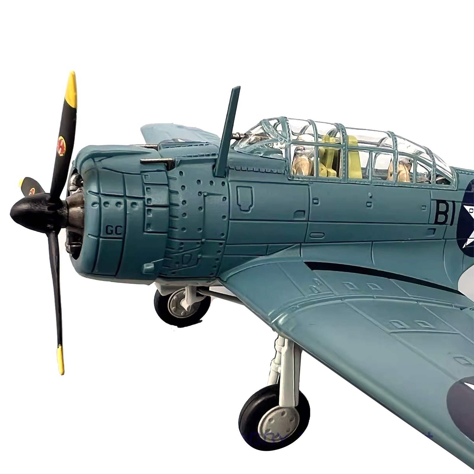 1/72 Scale Diecast SBD Dauntless Dive Bomber WWII Fighter Aircraft 14cm
