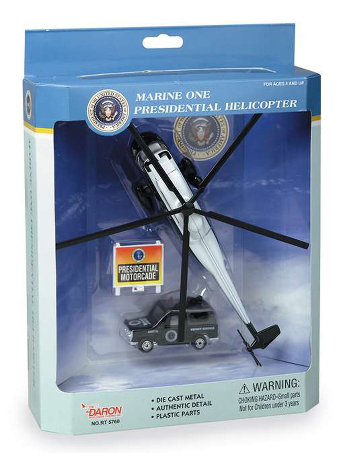 Airport Play Set Marine One “Presidential Helicopter” With Car