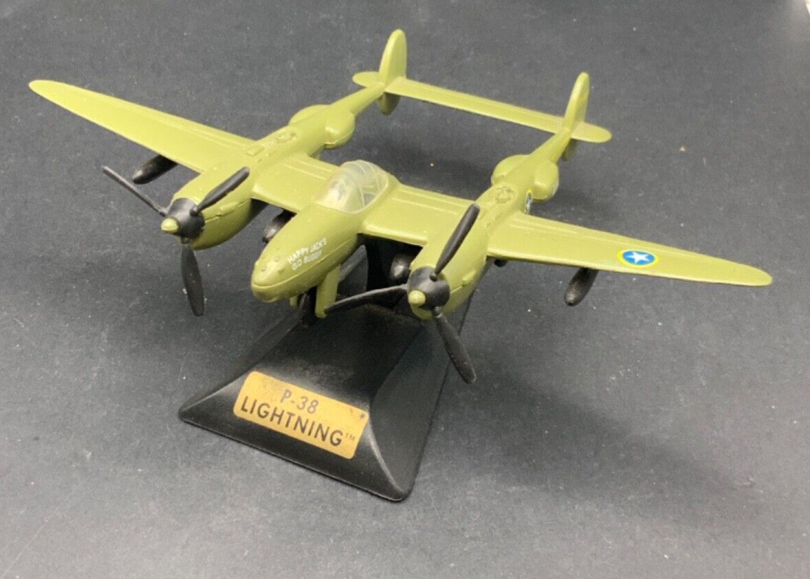 Vintage 5” P-38 Lighting 1/89 Scale Diecast Model #63155